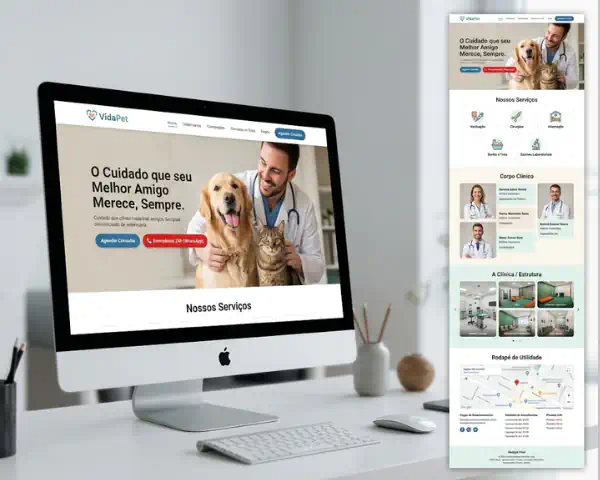 Criação de site para pet shop