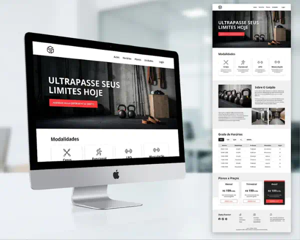 Site para academia